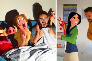 Egy általános iskolai tanár photoshopolja a képeket, hogy megmutassa, milyen lenne Disney-karakterekkel élni
