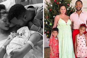 „Micsoda áldott nap” – Chrissy Teigen és John Legend két évvel a babájuk szívszorító elvesztése után üdvözölte a 3. babát