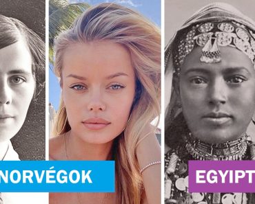 14 egymás melletti fotó, amelyek a különböző etnikumú nőket mutatják 100 évvel ezelőtt és most
