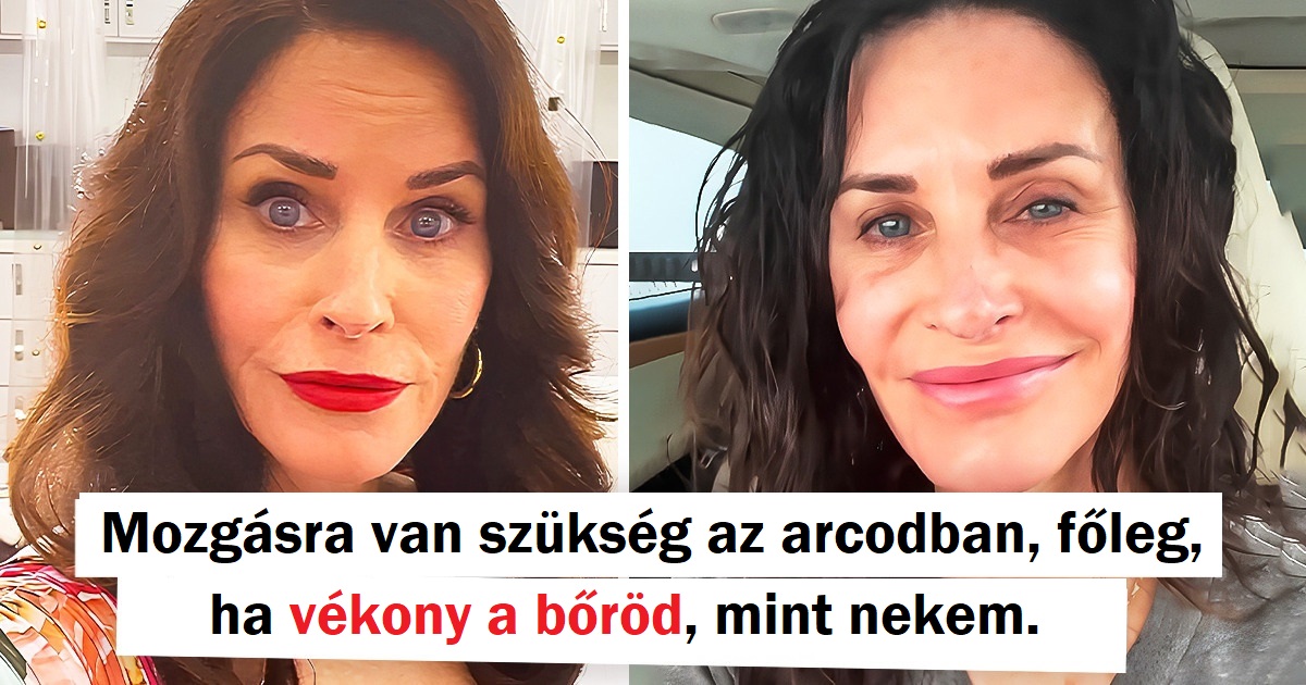 Courteney Cox elárulja, miért bánta meg a szépészeti beavatkozásait, és miért választja most a szépség természetesebb megközelítését