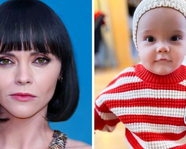Christina Ricci a 8 éves fiával alszik, miközben a kislánya egyedül alszik