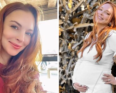 Lindsay Lohan ragyogóan néz ki, ahogy megmutatja babapocakját