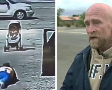 Egy hős hajléktalan megakadályozta, hogy egy baba a forgalomba guruljon Egy hős hajléktalan megakadályozta, hogy egy baba a forgalomba guruljon
