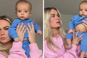 Az anya megosztja az internetet, miután azt állítja, hogy önbarnítózza a 4 hónapos kisfiát, mert túl sápadt