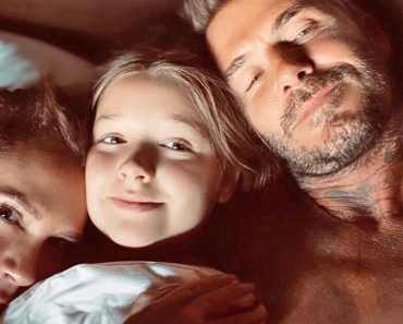 David Beckham azt mondja, 11 éves lánya még mindig egy ágyban alszik vele és a feleségével