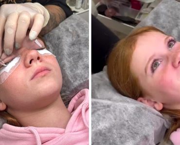 Az anya megosztja az internetet, amiért a 11 éves lányának szempilla hosszabbítást csináltatott, mert vörös haja van