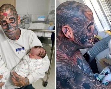 Egy erősen tetovált apa küzdelmekkel néz szembe, mivel az emberek azt gondolják, hogy ő egy szörnyű apa