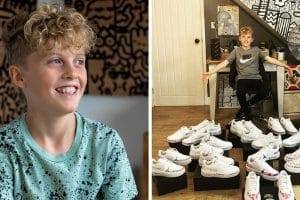 A 13 éves fiú Nike-szerződést kötött, miután firkálmányai miatt évekig elzárásban volt