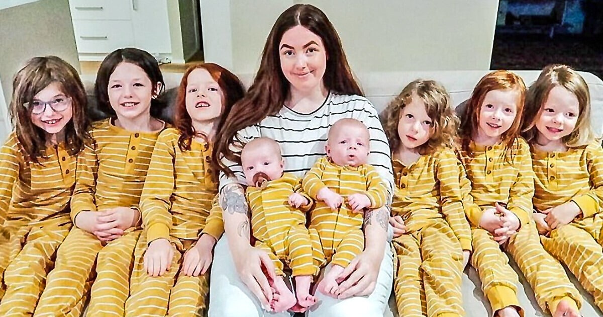 A 27 éves anya megosztja kaotikus rutinjait 8 gyerekkel, plusz egy furcsa frissítés