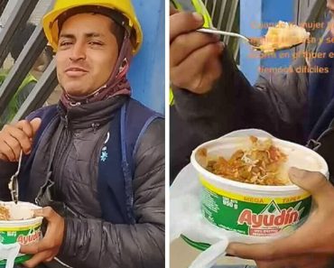 Egy férfi, aki egy szappanos dobozból eszi az ételét, vicces reakciókat vált ki a közösségi médiában